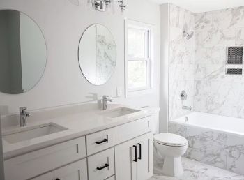 Remodeled bathroom by AllSeasons Properties Builders LLC